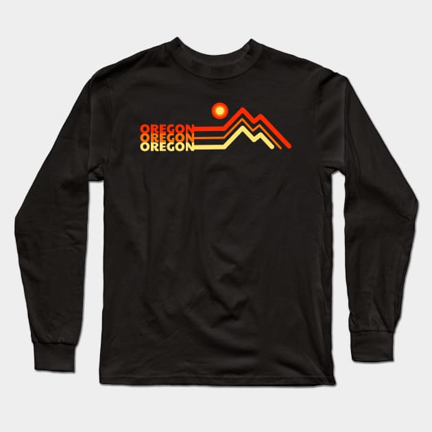 Oregon Long Sleeve T-Shirt by B & R Prints